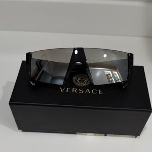 Versace Black and Silver Sunglasses